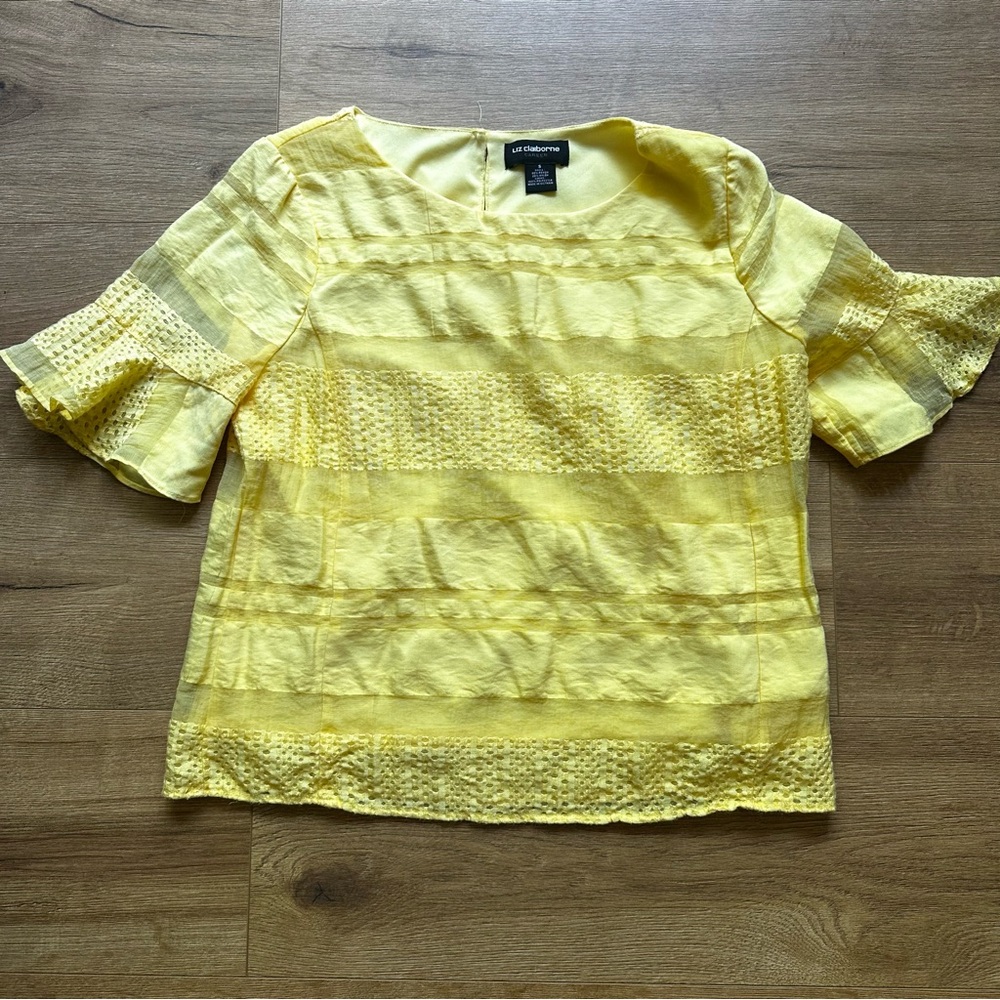 Yellow Liz Claiborne Top